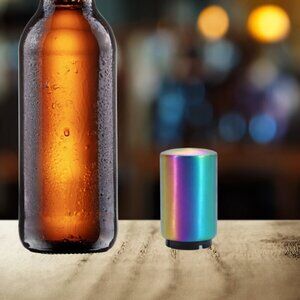 Rainbow Holographic Automatic Bottle Opener Metal